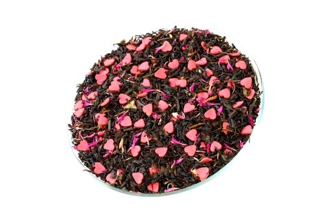 WALENTYNKOWY Zestaw HERBATA (50g) SYROP ŁYŻECZKA Idealny Na Prezent !!