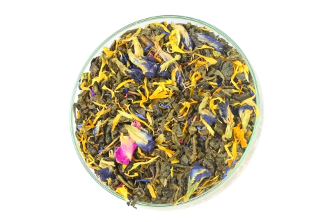 Herbata Zielona BŁĘKITNA LAGUNA z Klitorią Ternateńską (Niebieska)
