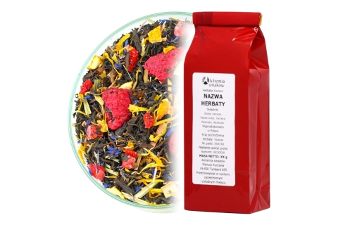 Herbata Czarna EARL GREY - CYTRUSOWA MALINA (OT) (50g) Orzeźwiające Nuty Maliny !!