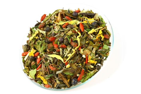 Herbata Pai Mu Tan Jagodowy Pocałunek