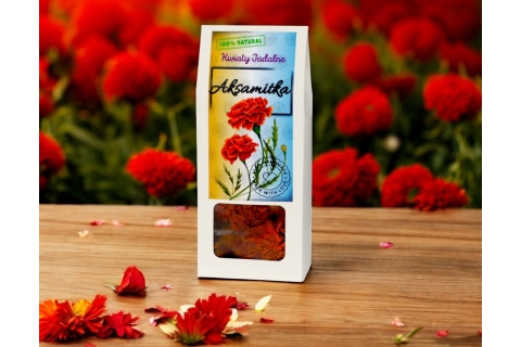 Kwiaty Jadalne KOSZYKI KWIAT AKSAMITKI (15g) Na Prezent