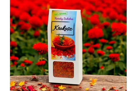 Kwiaty Jadalne KROKOSZ BARWIERSKI (15g) DZIKI SZAFRAN ŁĄKOWY Na Prezent