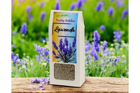 Kwiaty Jadalne LAWENDA KWIAT (15g) Do Dekoracji, Naparów i Na Prezent